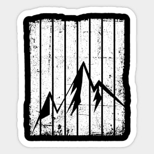 Mountains Hiking Sticker